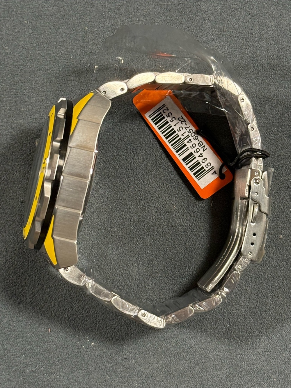 Nubeo Swell Limited 115/500 Men's Yellow and Silver Tactical Chronograph Watch - Picture 5 of 7